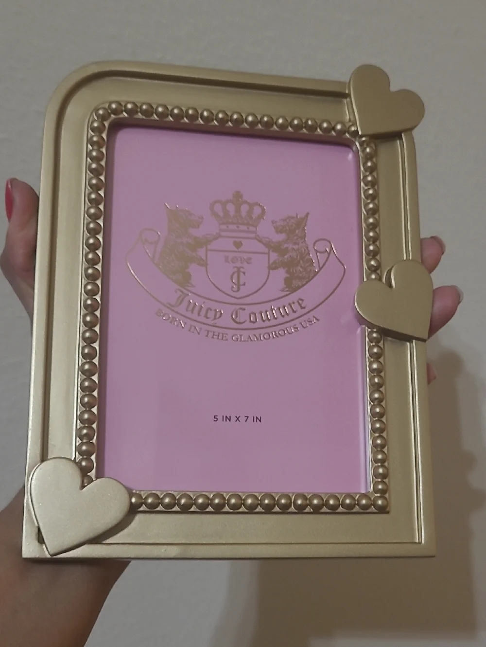 Juicy Couture Silver Heart Photo Frame - 5x7